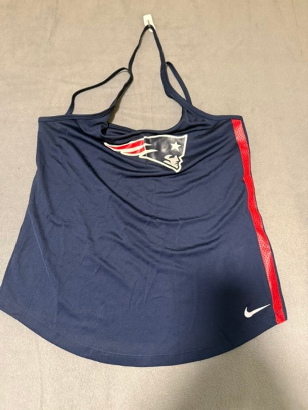 USED NAVY BLUE NEW ENGLAND PATRIOTS WOMEN'S TANK TOP ( SIZE L )